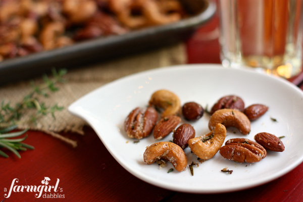 Spiced Rosemary & Thyme Nuts, A Farmgirls Dabbles